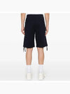 Diagonal Raised Fleece Zipped Pocket Shorts Black - CP COMPANY - BALAAN 4