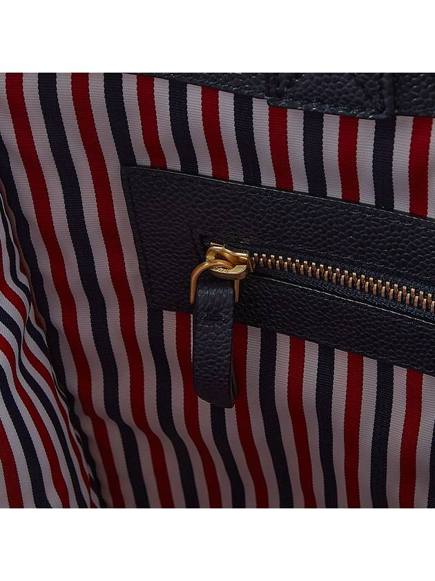 Madras Check Suiting Webbing Stripe Vertical Tote Bag - THOM BROWNE - BALAAN 10