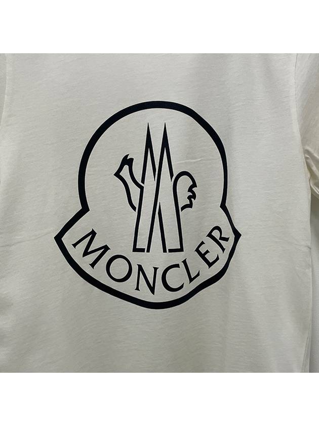 Kids Maxi Logo Short Sleeve T shirt 8Y 10Y Snow White 8C00020 83907 034 - MONCLER - BALAAN 4