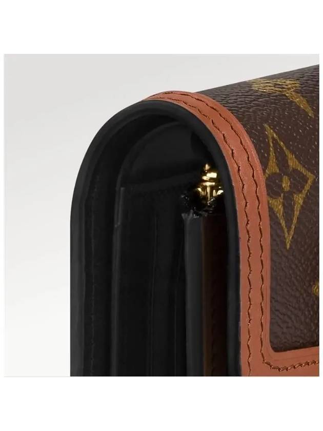 Monogram Dauphine Compact Half Wallet Brown - LOUIS VUITTON - BALAAN 3