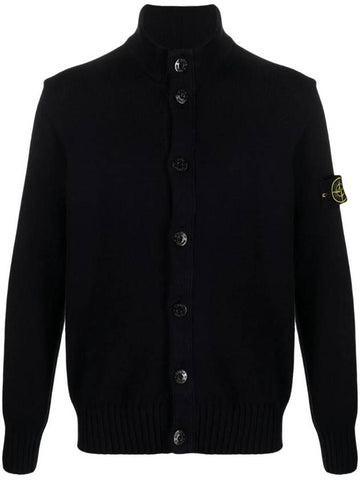 Winter Cotton Cardigan Navy - STONE ISLAND - BALAAN 1