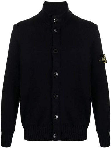 Winter Cotton Cardigan Navy - STONE ISLAND - BALAAN 1