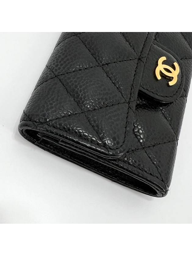 Caviar flap card wallet black - CHANEL - BALAAN 8