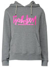 12Th Anniversary Pink Logo Hoodie Grey - GOLDEN GOOSE - BALAAN 3