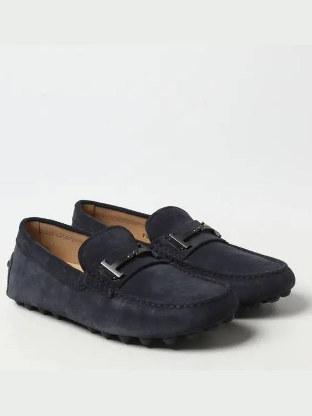 Gomino Double T Suede Driving Shoes Navy - TOD'S - BALAAN 2