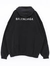 Back Logo Hooded Top Black - BALENCIAGA - BALAAN 4