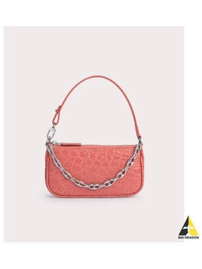 MINI RACHEL CIRCULAR CROCO EMBOSSED LEATHER SALMON B1BUPM056WSBPI1CW0 - BY FAR - BALAAN 2