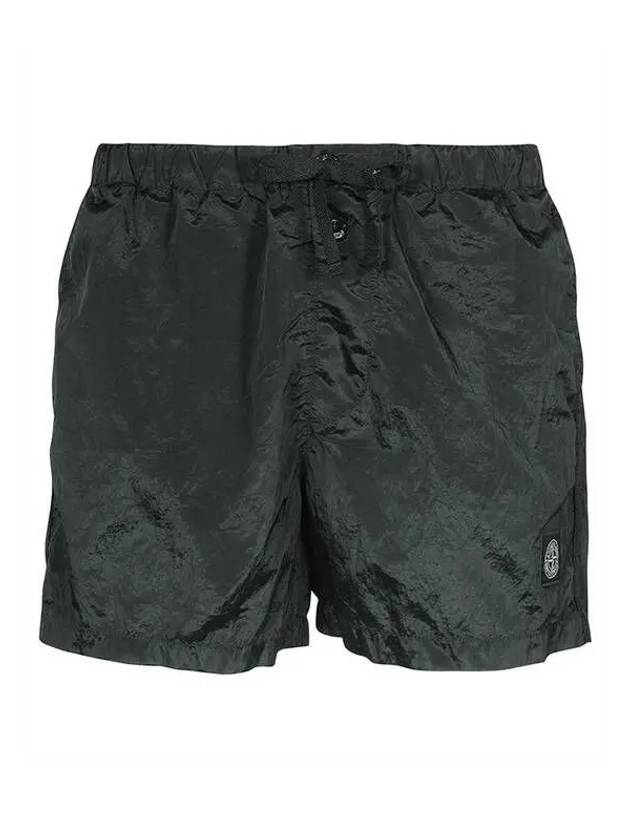 Wappen Patch Nylon Metal Swim Shorts Dark Grey - STONE ISLAND - BALAAN 2