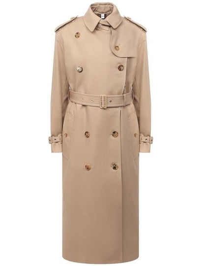 Women's Gabardine Loopback Trench Coat Beige - BURBERRY - BALAAN 2