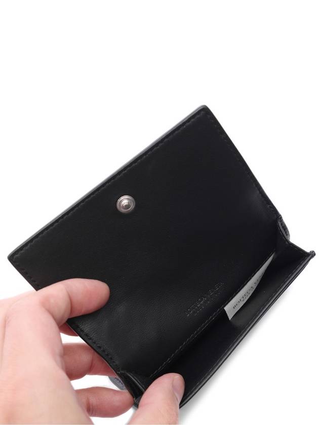 Men's Intrecciato Card Wallet Black - BOTTEGA VENETA - BALAAN 7