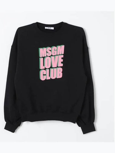 Kids Love Club Sweatshirt Black - MSGM - BALAAN 1