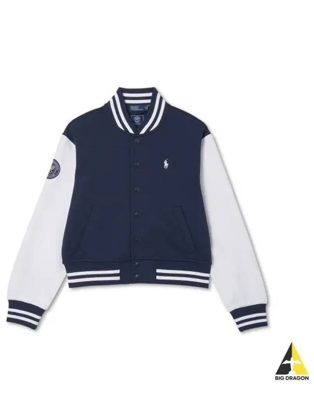 W Wimbledon bomber jacket navy - POLO RALPH LAUREN - BALAAN 1