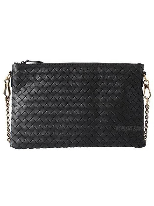 Intrecciato Chain Crossbody Bag Black - BOTTEGA VENETA - BALAAN 2