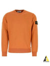 Wappen Patch Crew Neck Sweatshirt Orange - STONE ISLAND - BALAAN 2