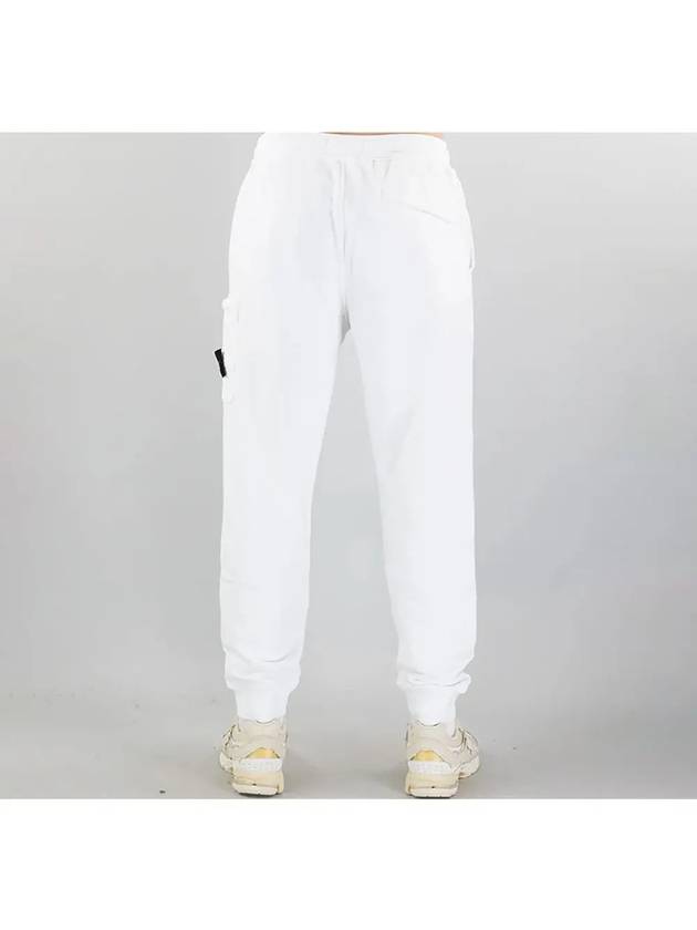 Wappen Patch Drawstring Track Pants White - STONE ISLAND - BALAAN 8