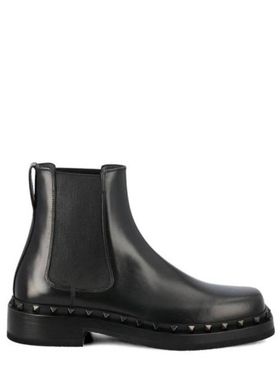 Rockstud Chelsea Boots Black - VALENTINO - BALAAN 2