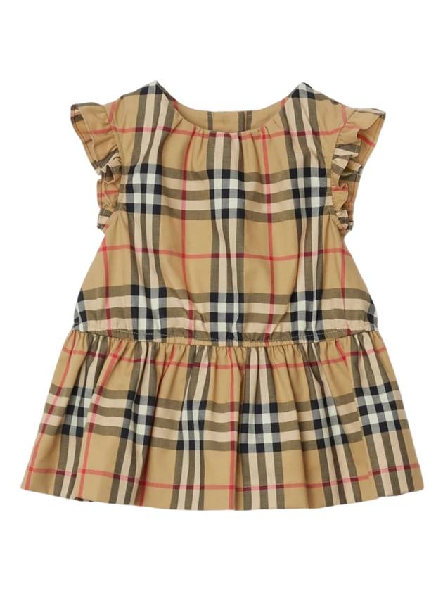 Kids Vintage Check Dress Beige - BURBERRY - BALAAN 1