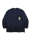 Symbol Logo Block Long Sleeve Navy - OGARP - BALAAN 1