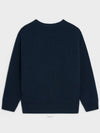 Logo Oversized Wool Knit Top Navy - CELINE - BALAAN 4