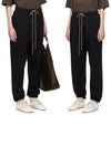 Relaxed Logo Patch Track Pants Black - FEAR OF GOD ESSENTIALS - BALAAN 7