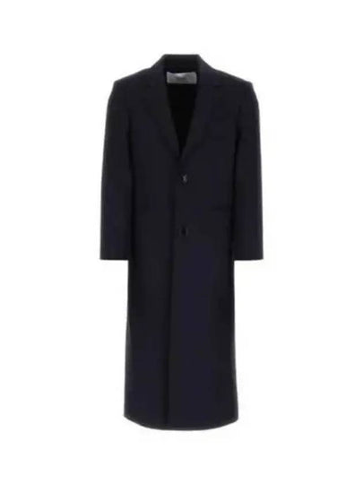 Two Button Wool Single Coat Navy - AMI - BALAAN 2