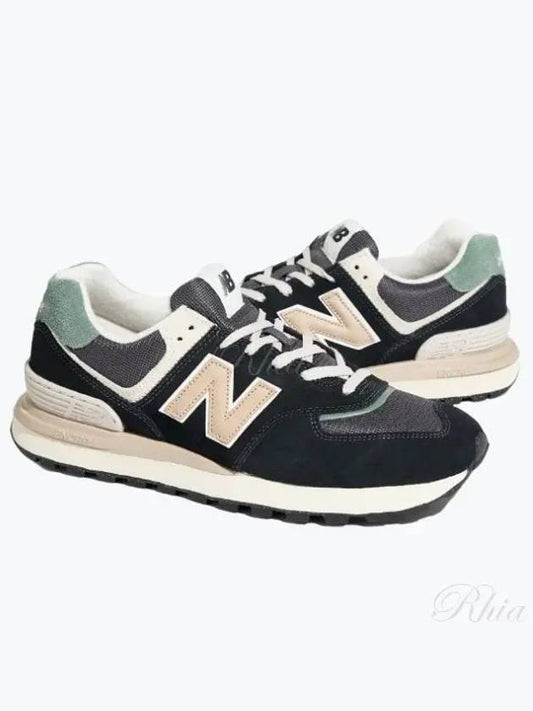 574 Legacy Low Top Sneakers Green Black - NEW BALANCE - BALAAN 2