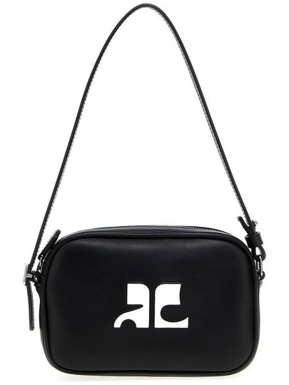 Camera Slim Leather Shoulder Bag Black - COURREGES - BALAAN 2