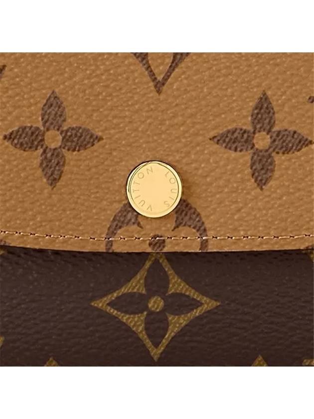 Emily Monogram Reverse Canvas Long Wallet Brown - LOUIS VUITTON - BALAAN 7