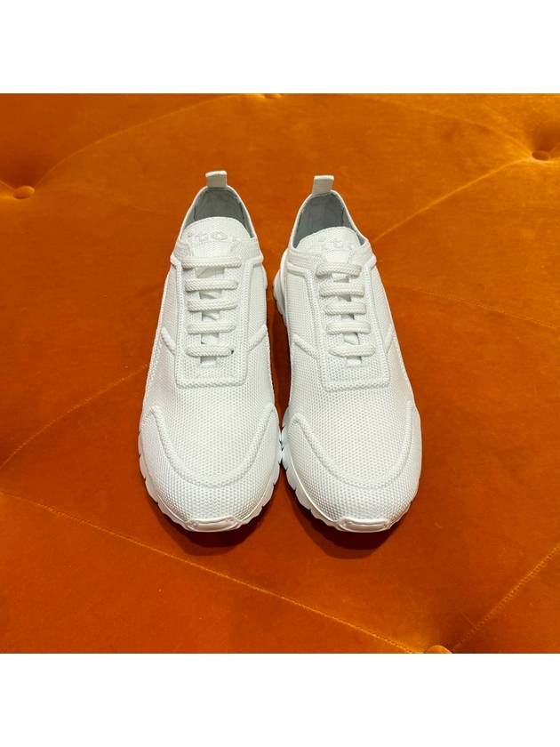 Canvas Low Top Sneakers White - KITON - BALAAN 3