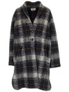 22FW Gabriel Check Wool Coat MA1297 22A012E 02AN - ISABEL MARANT - BALAAN 1