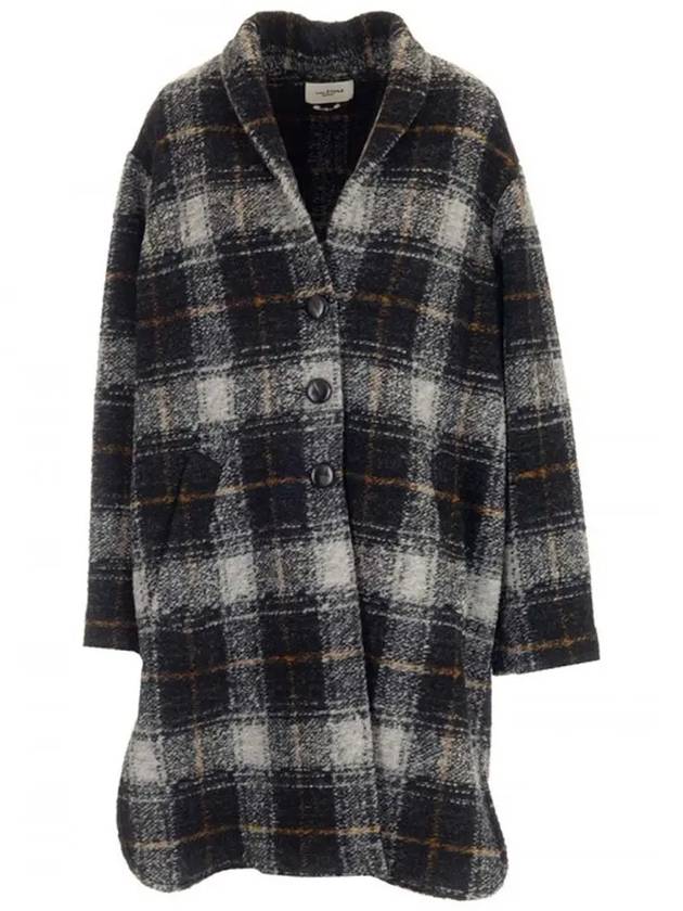 22FW Gabriel Check Wool Coat MA1297 22A012E 02AN - ISABEL MARANT - BALAAN 2