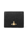 ORB Logo Half Wallet Black - VIVIENNE WESTWOOD - BALAAN 2