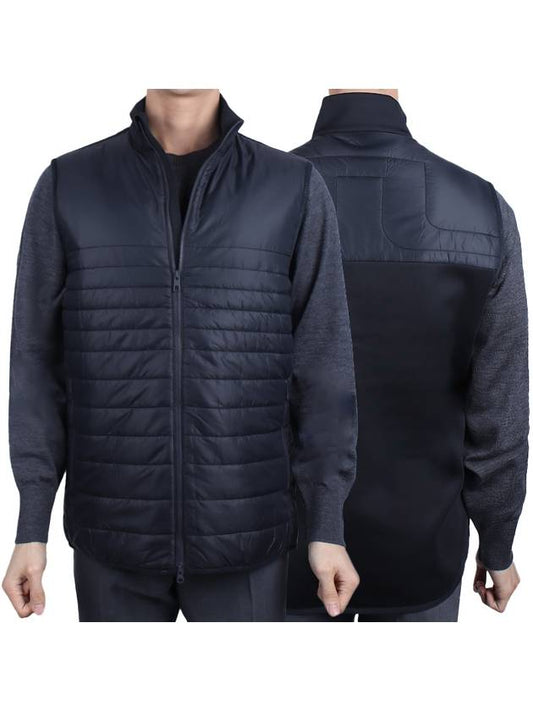 Men's Martino Quilted Vest Black GMOW11401 9999 - J.LINDEBERG - BALAAN 1