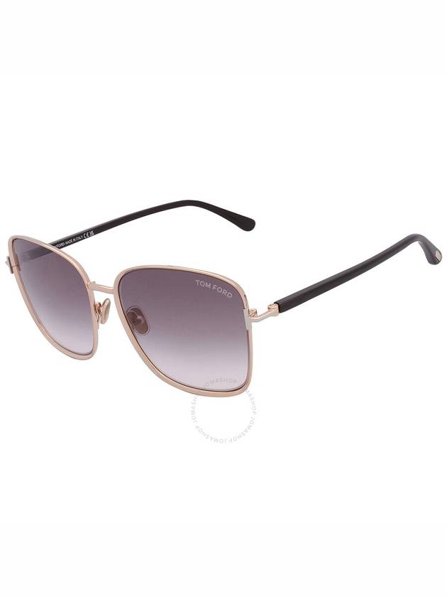 Sunglasses FT1029 28B POLISHED ROS GOLD SMOKE GRAD - TOM FORD - BALAAN 4