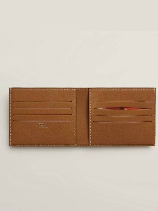 Citizen Twill Compact Half Wallet Brown - HERMES - BALAAN 3