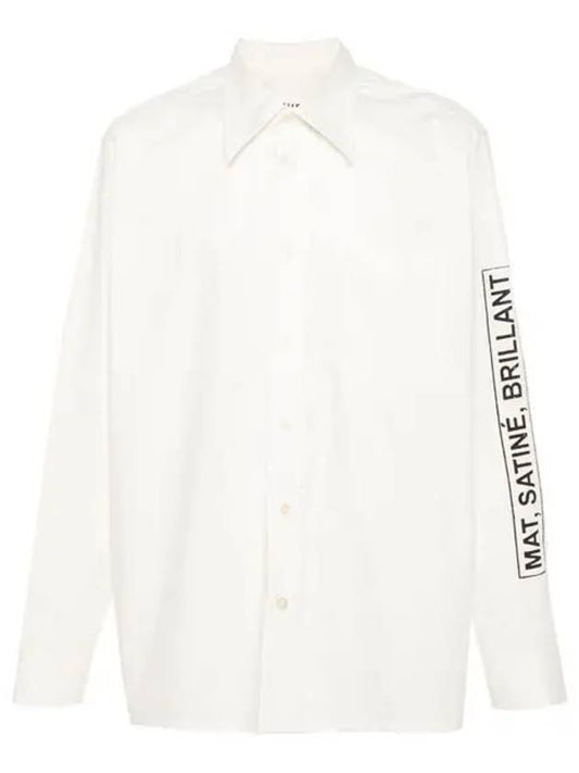 MM6 Maison Margiela Men s Printed Shirt Off White SH2DT0002 S47294 101 1210365 - MAISON MARGIELA - BALAAN 1