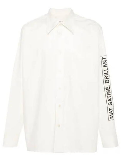 MM6 Maison Margiela Men s Printed Shirt Off White SH2DT0002 S47294 101 1210365 - MAISON MARGIELA - BALAAN 1