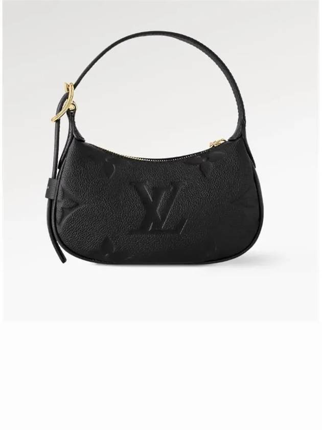 Mini Moon Monogram Empreinte Leather Shoulder Bag Black - LOUIS VUITTON - BALAAN 6