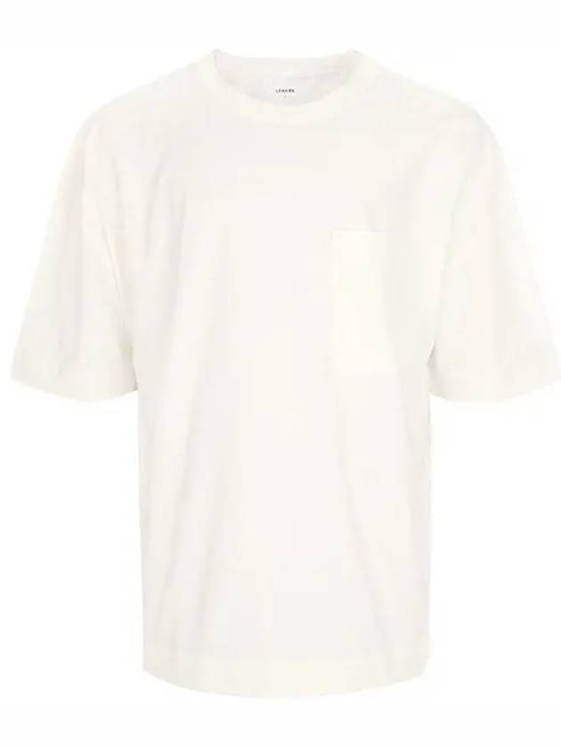 Boxy Short Sleeve T-Shirt Chalk - LEMAIRE - BALAAN 2