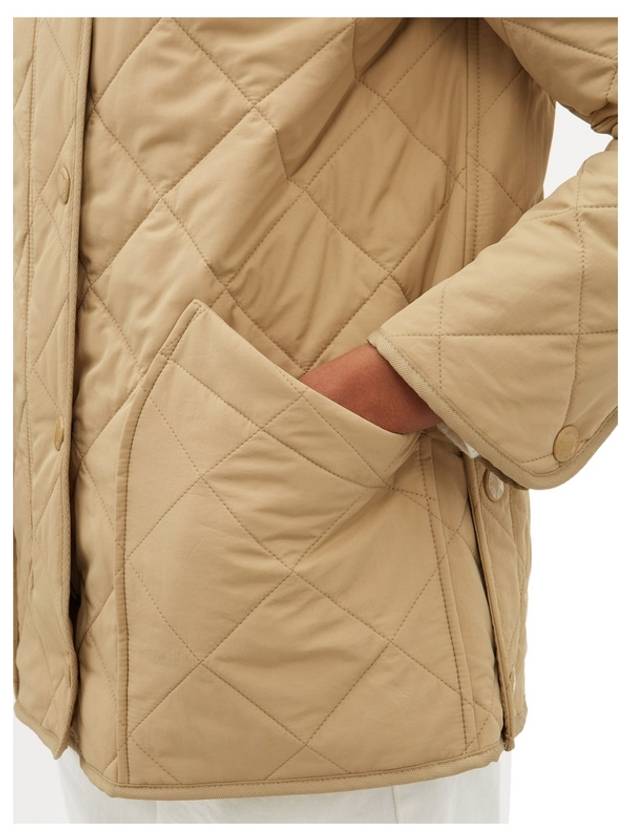 Diamond Quilted Thermoregulated Barn Jacket Honey - BURBERRY - BALAAN 7