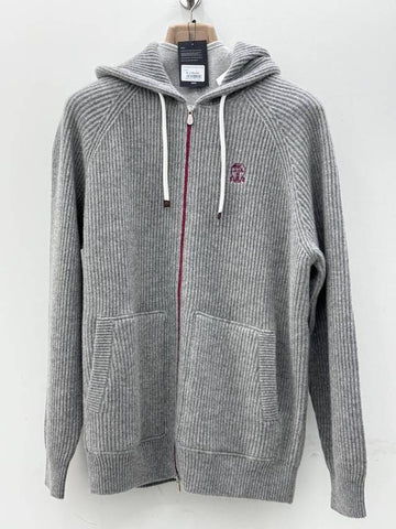 Cashmere hooded zipup L - BRUNELLO CUCINELLI - BALAAN 1