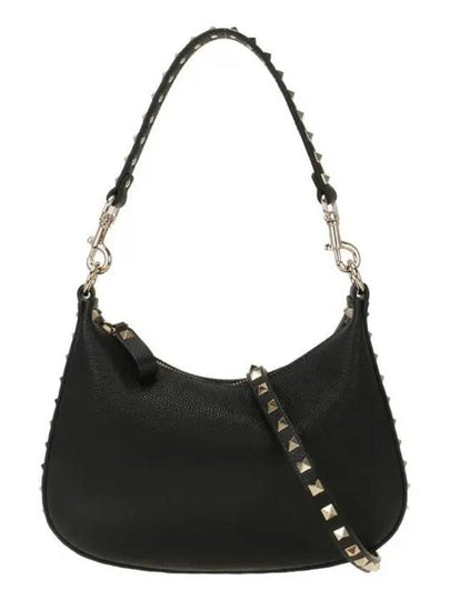 Leather Shoulder Bag Black - VALENTINO - BALAAN 2