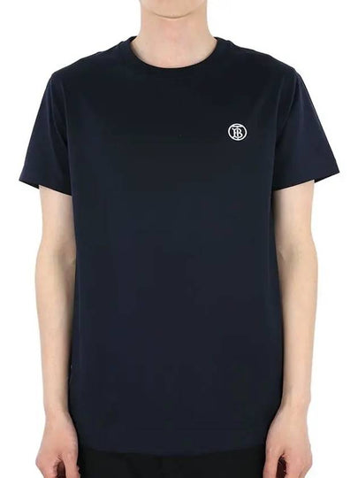 TB Embroidered Short Sleeve T-shirt Navy - BURBERRY - BALAAN 2