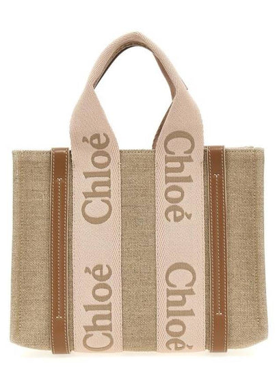 Woody Logo Small Tote Bag Blush Beige - CHLOE - BALAAN 2