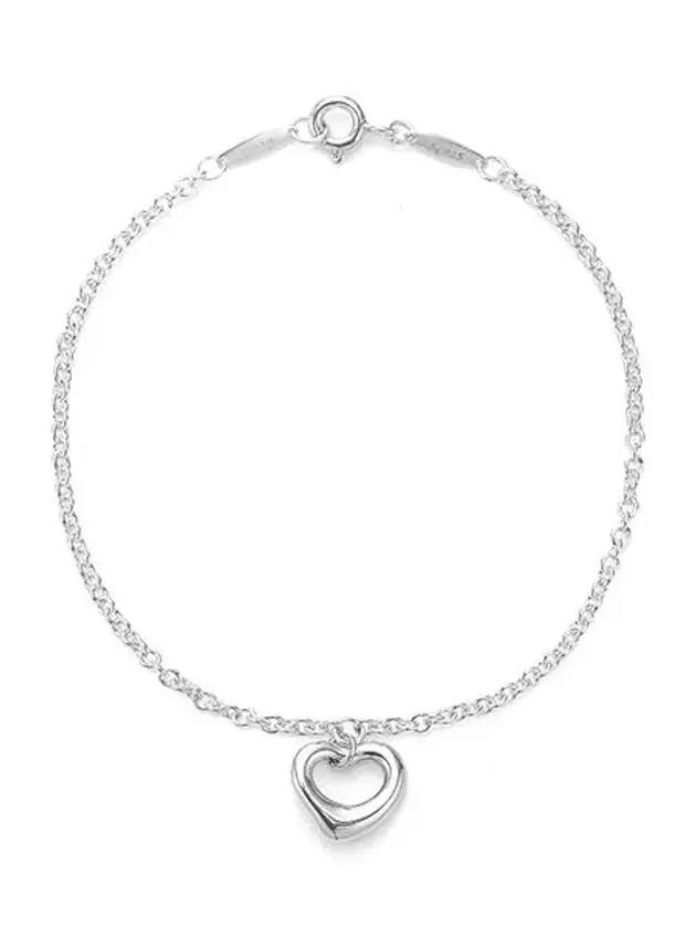 Women's Elsa Peretti Open Heart Large Bracelet Silver - TIFFANY & CO. - BALAAN 1