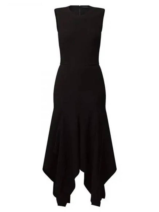 Wool Crepe Petal Hem Dress 1AGESN - LOUIS VUITTON - BALAAN 1