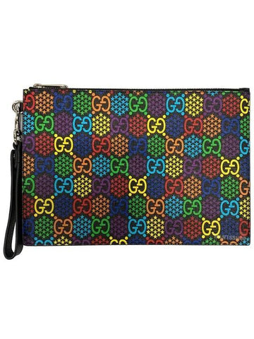 GG Psychedelic Strap Clutch Bag - GUCCI - BALAAN.