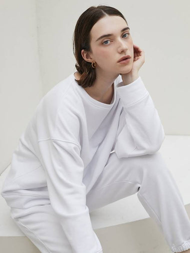 Classic Loose Sweatshirt White - ARIFF - BALAAN 1