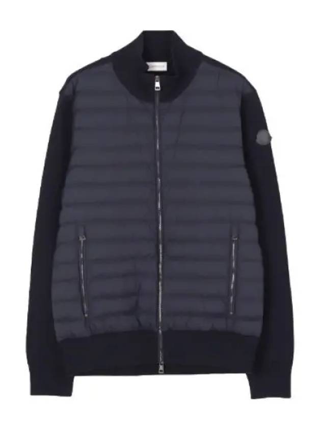 Knit padded cardigan men s jacket - MONCLER - BALAAN 1