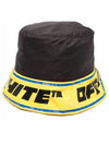 Interst Logo Bucket Hat Black - OFF WHITE - BALAAN 2